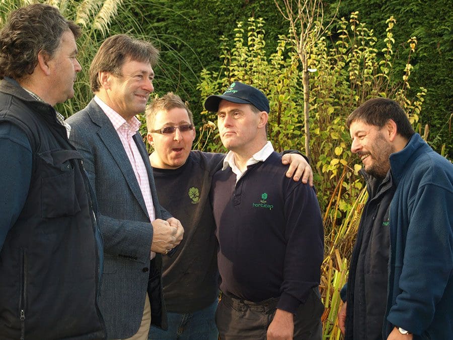 Alan Titchmarsh meets some of the Horticap Students