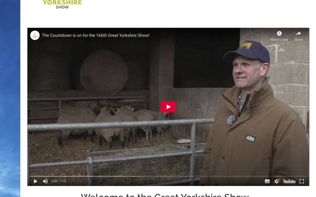 JOIN US AT THE 2025 GREAT YORKSHIRE SHOW