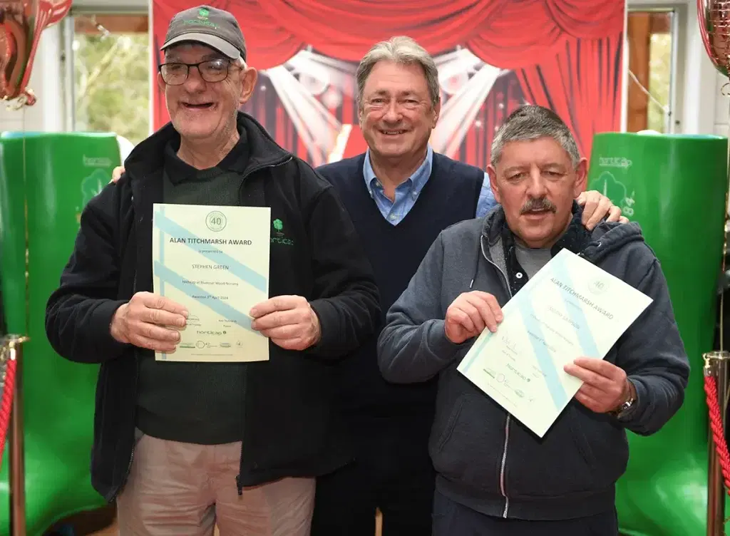 Alan Titchmarsh presenting Awards at Horticap