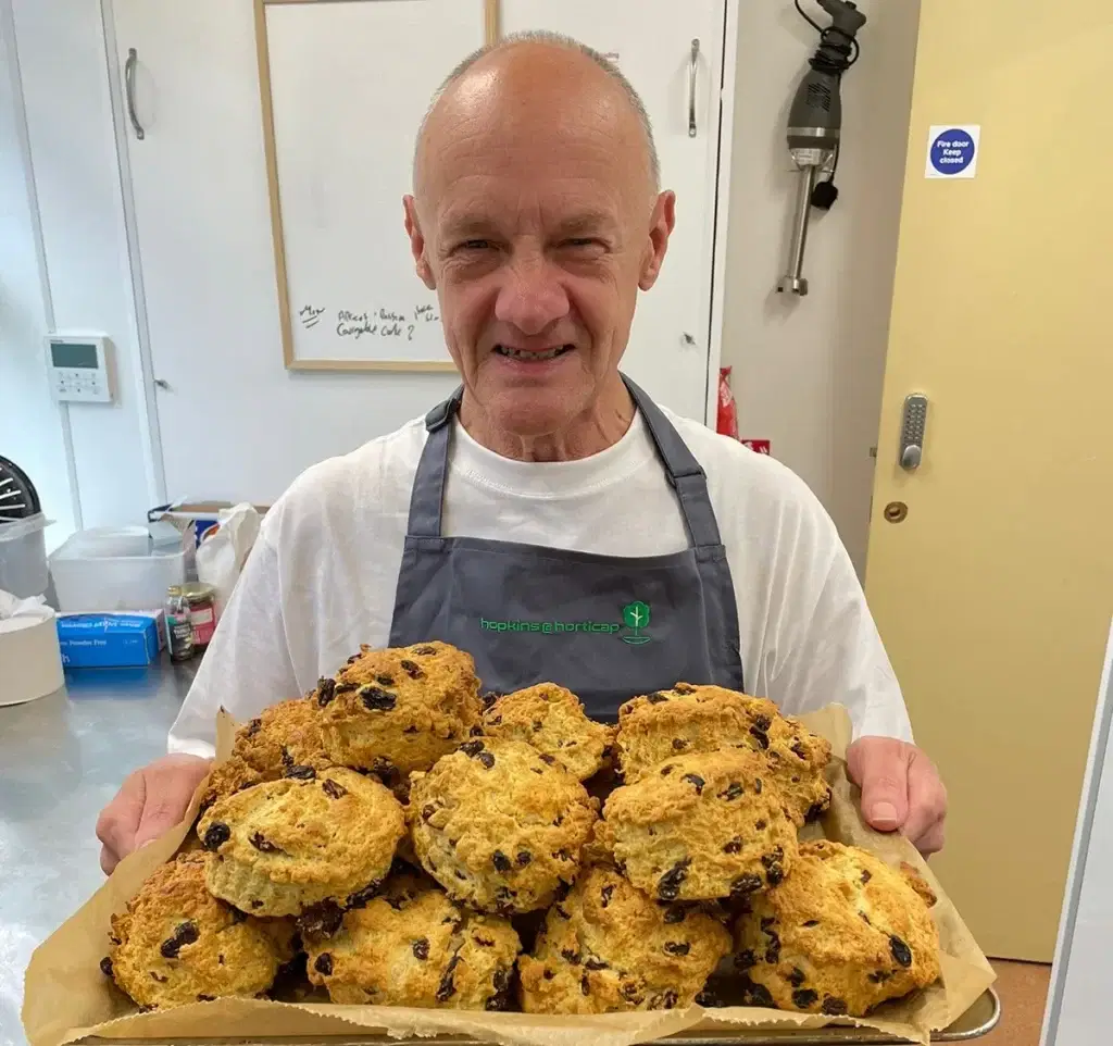 Fantastic scones for Hopkins at Horticap