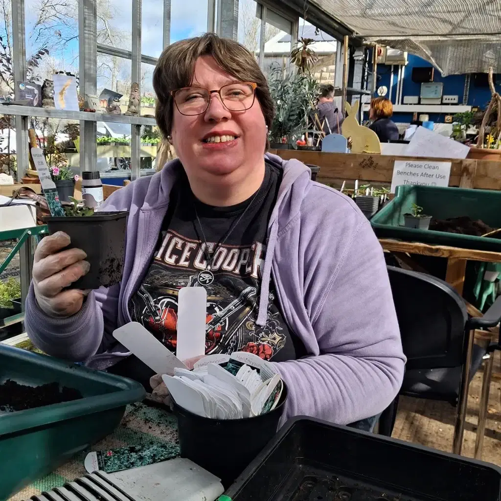 Planting in the Greenhouse at Horticap