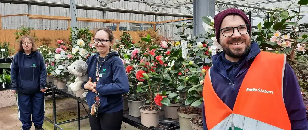 Students in the Garden Centre at Horticap